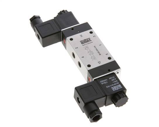 5/3 G1/8'' Pressure Center Solenoid Valve 24V AC 3-8bar/42-112psi Airtec
