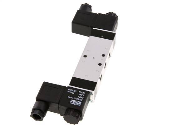 5/3 G1/8'' Pressure Center Solenoid Valve 12V DC 3-10bar/42-140psi Airtec