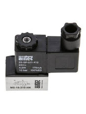1x3/2 G1/8'' NC Solenoid Valve 24V DC -0.95-10bar/-13.2-140psi Airtec