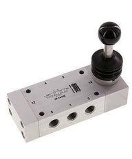 5/3 G1/4'' Center Closed Hand Lever Valve 0-12bar/0-168psi Airtec