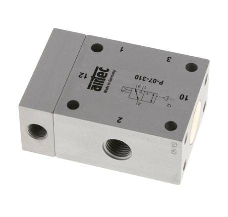 3/2 G1/4'' (G1/8'') Air Pilot Valve 1.5-10bar/21.0-140psi Airtec