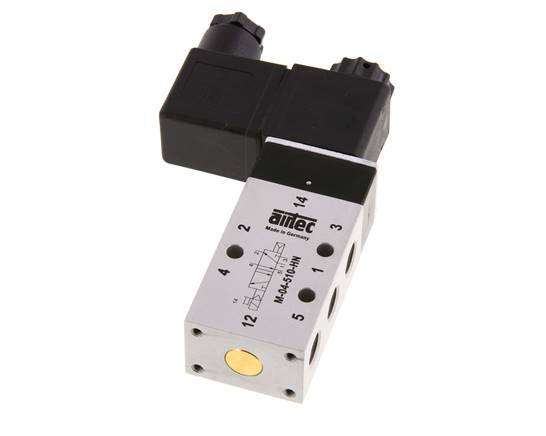 5/2 G1/8'' Solenoid Valve 230V AC 2.5-10bar/35.0-140psi Airtec