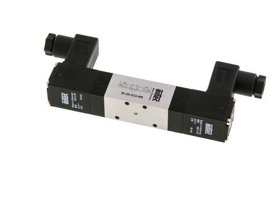 5/3 M5 Exhaust Center Solenoid Valve 12V DC 3-8bar/42-112psi Airtec