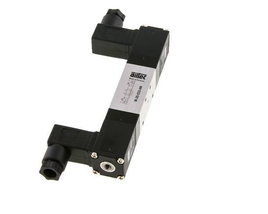 5/3 M5 Exhaust Center Solenoid Valve 12V DC 3-8bar/42-112psi Airtec