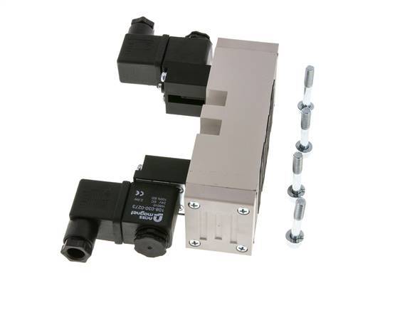 5/2 ISO 5599-2 Bistable Solenoid Valve 12V DC 1.5-10bar/21.0-140psi YPC