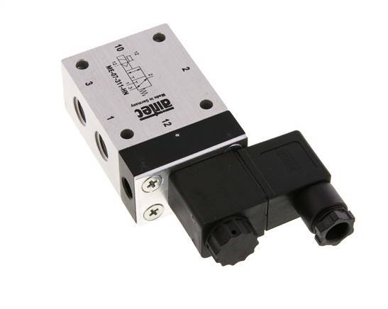 3/2 G1/4'' (G1/8'') Solenoid Valve External Pilot 24V DC 0-10bar/0-140psi Airtec