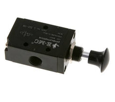 3/2 G1/4'' Axial Hand Lever Valve Detent 0-8bar/0-112psi E.MC