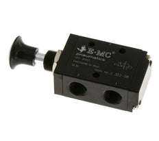 3/2 G1/4'' Axial Hand Lever Valve Detent 0-8bar/0-112psi E.MC