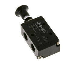 3/2 G1/4'' Axial Hand Lever Valve Detent 0-8bar/0-112psi E.MC