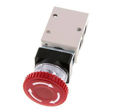 3/2 G1/4'' Emergency Stop Button Valve Red 0-8bar/0-112psi YPC