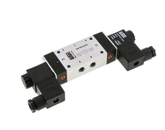 5/3 G1/8'' Center Closed Solenoid Valve 230V AC 3-8bar/42-112psi Airtec