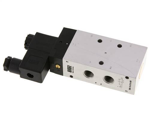 5/2 G1/4'' Solenoid Valve 24V DC 2.5-10bar/35.0-140psi Airtec