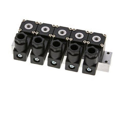 5x3/2 M5 NC Solenoid Valve 24V DC -0.95-8bar/-13.2-112psi Airtec