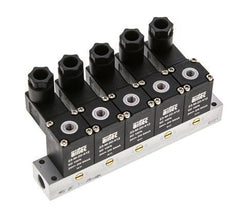 5x3/2 M5 NC Solenoid Valve 24V DC -0.95-8bar/-13.2-112psi Airtec