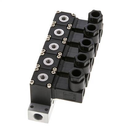 5x3/2 M5 NC Solenoid Valve 24V DC -0.95-8bar/-13.2-112psi Airtec