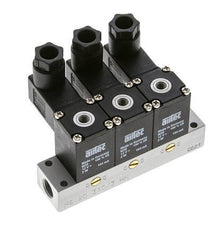 3x3/2 M5 NC Solenoid Valve 12V DC -0.95-8bar/-13.2-112psi Airtec