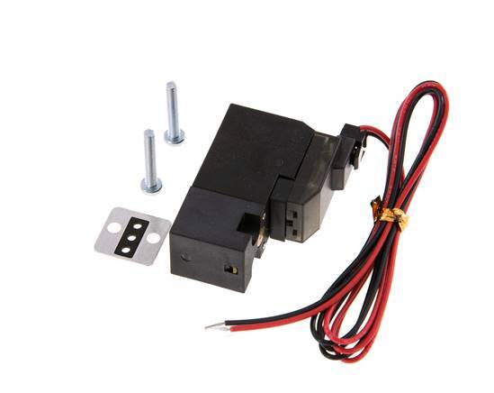 3/2 Flange NC Solenoid Valve 24V DC 0-8bar/0-112psi 2-pin Plug YPC