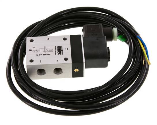 3/2 G1/4'' NC Solenoid Valve 24V DC ATEX 1.5-10bar/21.0-140psi Airtec