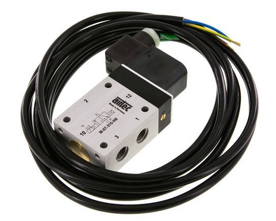 3/2 G1/4'' NC Solenoid Valve 24V DC ATEX 1.5-10bar/21.0-140psi Airtec