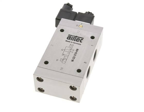 3/2 G1/2'' NC Solenoid Valve 24V DC 1-10bar/14-140psi Airtec