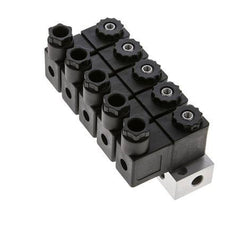 5x3/2 G1/8'' NC Solenoid Valve 24V DC -0.95-10bar/-13.2-140psi Airtec