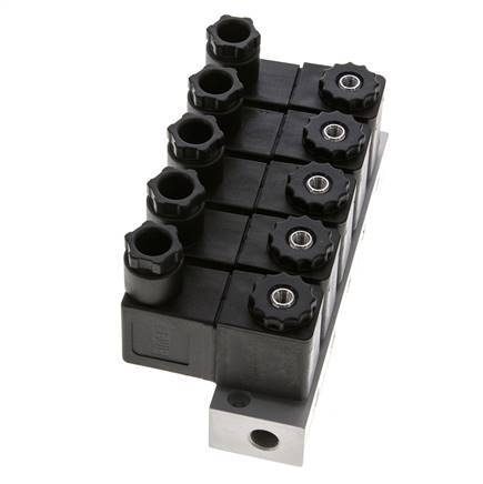 5x3/2 G1/8'' NC Solenoid Valve 24V DC -0.95-10bar/-13.2-140psi Airtec