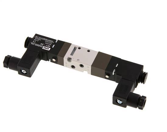 5/3 M5 Pressure Center Solenoid Valve 24V DC 2-10bar/28-140psi YPC