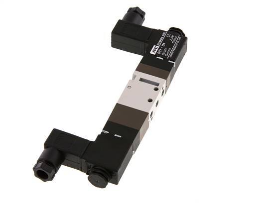 5/3 M5 Pressure Center Solenoid Valve 24V DC 2-10bar/28-140psi YPC