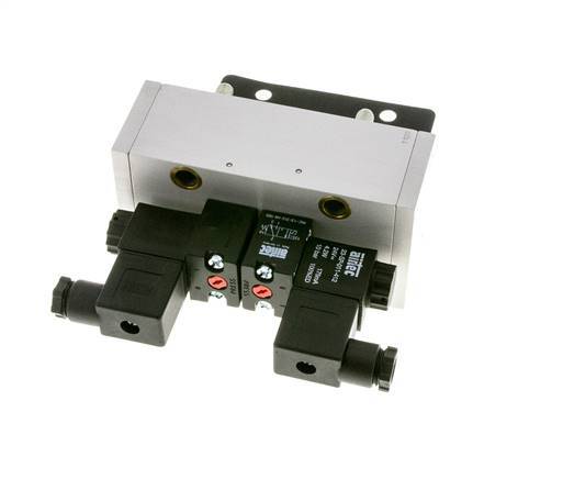 5/3 ISO 5599-3 Exhaust Center Solenoid Valve 230V AC 3-10bar/42-140psi Airtec