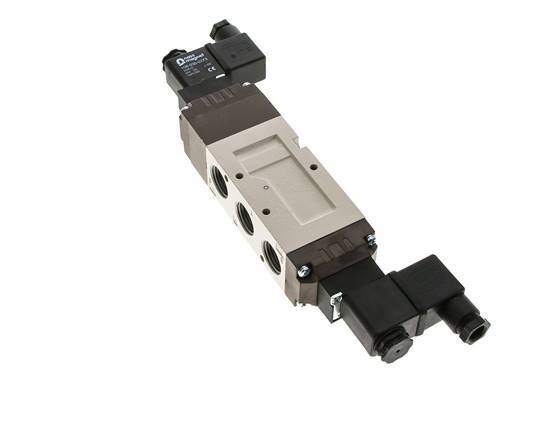 5/3 G1/2'' Exhaust Center Solenoid Valve 115V AC 2-10bar/28-140psi YPC