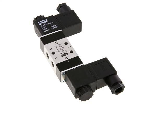 3/2 G1/8'' Bistable Solenoid Valve 12V DC 2.5-10bar/35.0-140psi Airtec