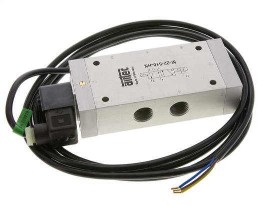 5/2 G1/2'' Solenoid Valve 24V DC ATEX 1-10bar/14-140psi Airtec