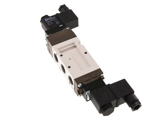 5/3 G3/8'' Exhaust Center Solenoid Valve 24V AC 2-10bar/28-140psi YPC