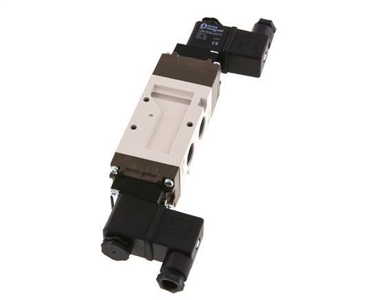 5/3 G3/8'' Exhaust Center Solenoid Valve 24V AC 2-10bar/28-140psi YPC