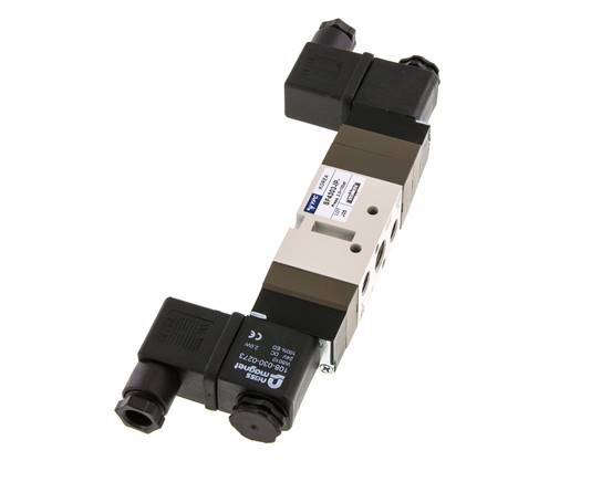 5/3 G1/4'' (G1/8'') Center Closed Solenoid Valve 24V DC 2-10bar/28-140psi YPC