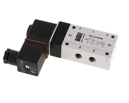 5/2 G1/8'' Solenoid Valve 24V DC ATEX 3-10bar/42-140psi Airtec
