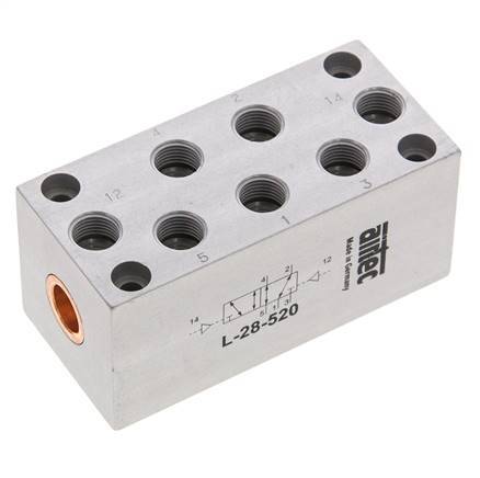 5/2 G1/8'' Bistable Air Pilot Valve 0-10bar/0-140psi Airtec