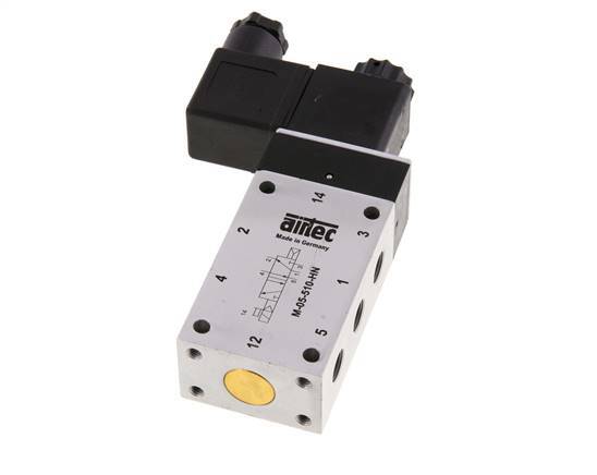 5/2 G1/8'' Solenoid Valve 24V DC 2-10bar/28-140psi Airtec