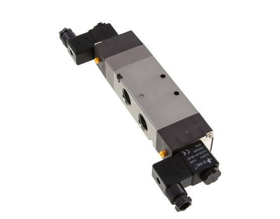 5/3 G1/2'' Exhaust Center Solenoid Valve 12V DC 1.5-8bar/21.0-112psi E.MC