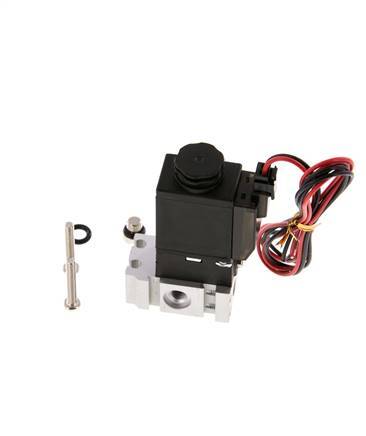 3/2 M5 NC Solenoid Valve 24V DC 0-8bar/0-112psi 2-pin Plug YPC