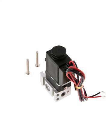 3/2 M5 NC Solenoid Valve 24V DC 0-8bar/0-112psi 2-pin Plug YPC