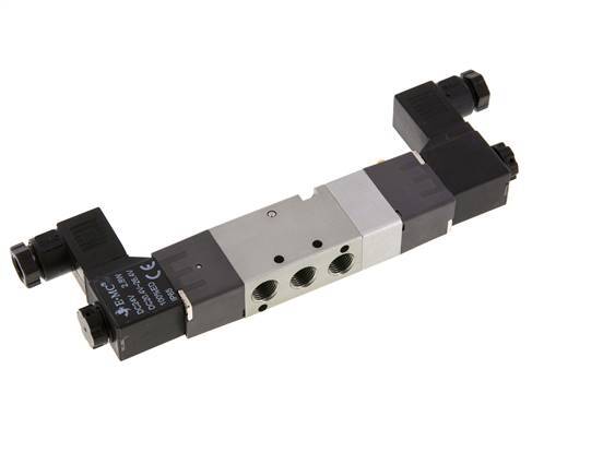 5/3 G1/8'' Exhaust Center Solenoid Valve 230V AC 1.5-8bar/21.0-112psi E.MC