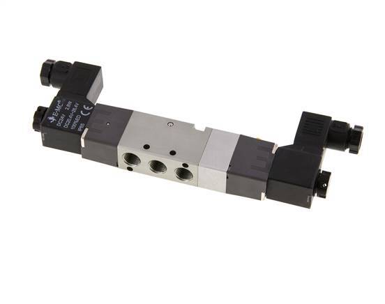 5/3 G1/8'' Exhaust Center Solenoid Valve 230V AC 1.5-8bar/21.0-112psi E.MC