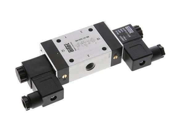 3/2 G1/4'' (G1/8'') Bistable Solenoid Valve External Pilot 230V AC 0-10bar/0-140psi Airtec