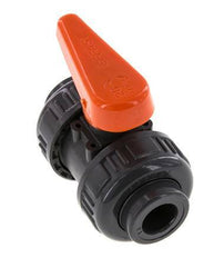 PVC 2-way Ball Valve True Union 16 mm Socket EPDM