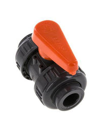 PVC 2-way Ball Valve True Union 16 mm Socket EPDM