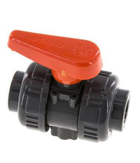 PVC 2-way Ball Valve True Union 16 mm Socket FKM