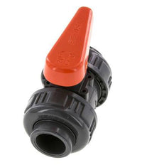 PVC 2-way Ball Valve True Union 20 mm Socket FKM