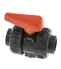 PVC 2-way Ball Valve True Union 25 mm Socket FKM