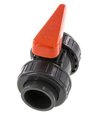 PVC 2-way Ball Valve True Union 40 mm Socket EPDM